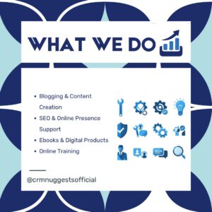 CRMNuggets What we do
